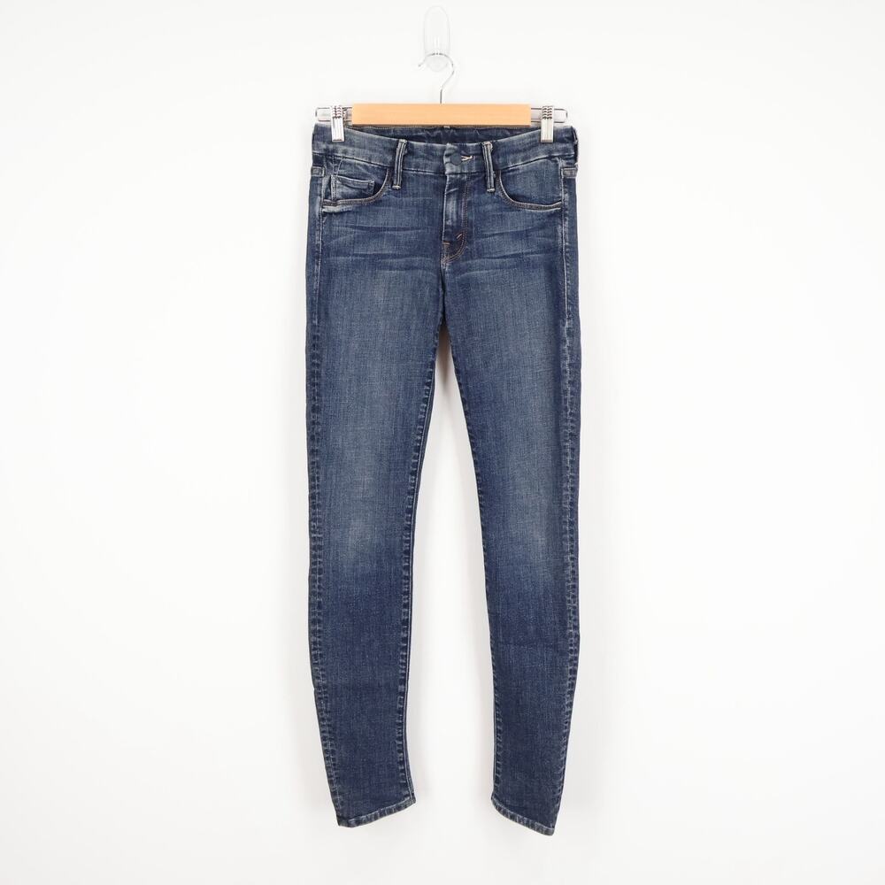 Mother Denim Mid Rise Skinny Jean Dark Wash Size 26